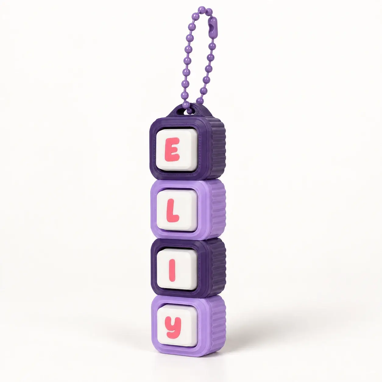 Heart Path Clicker, Purple ELIY, a small printed item in the pictured colors