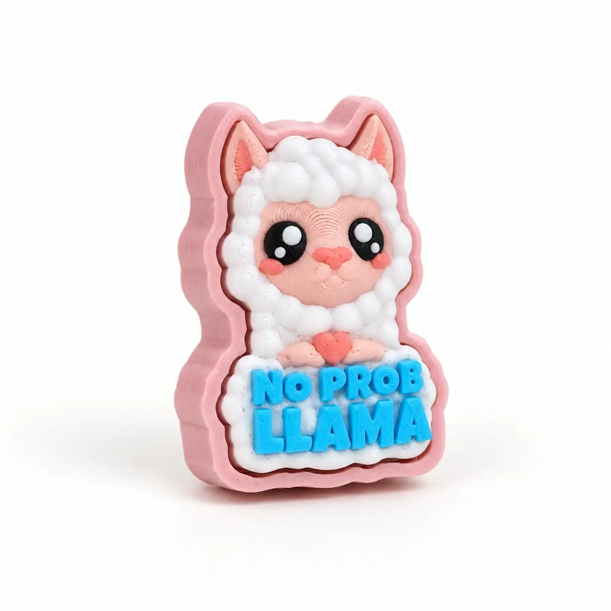 Llama Clickers, No prob llama, a small printed item in the pictured colors