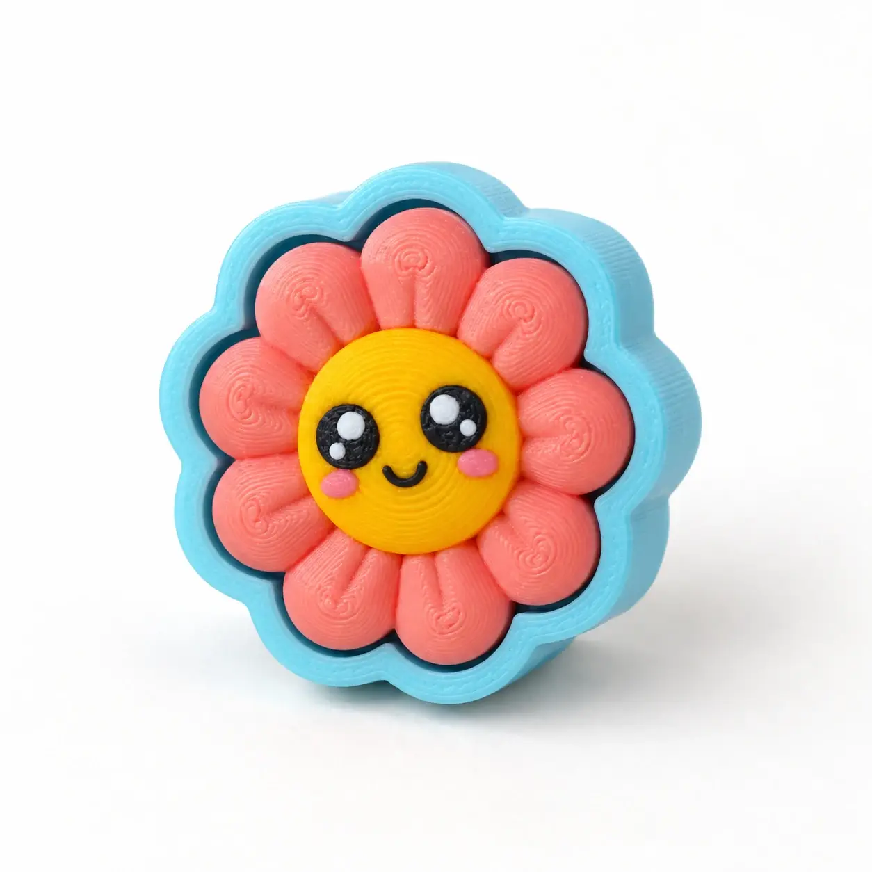 Llama Clickers, Pink flower, a small printed item in the pictured colors