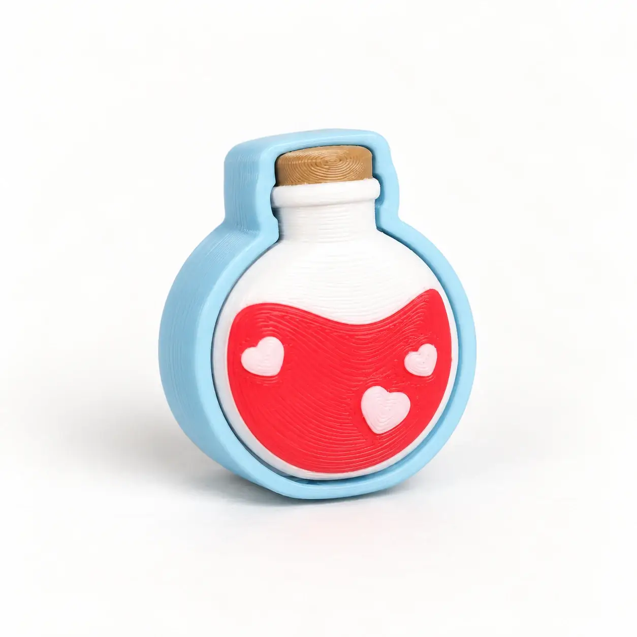 Sweet Valentine Clickers, Round potion, a small printed item in the pictured colors