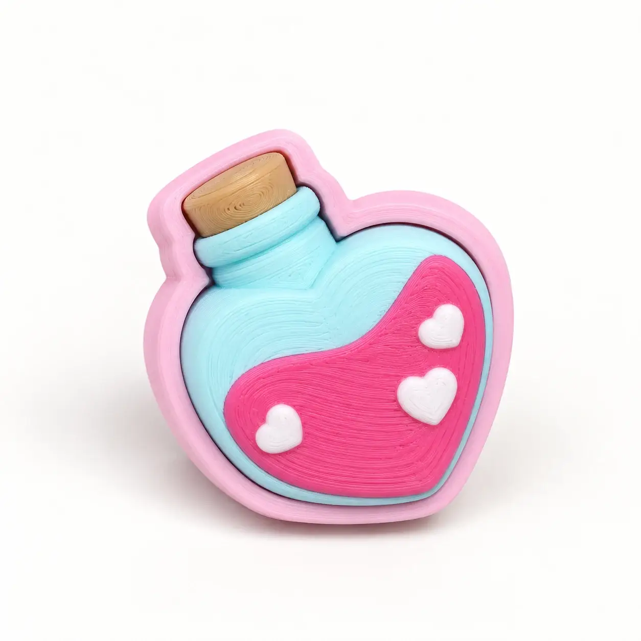 Sweet Valentine Clickers, Heart potion, a small printed item in the pictured colors