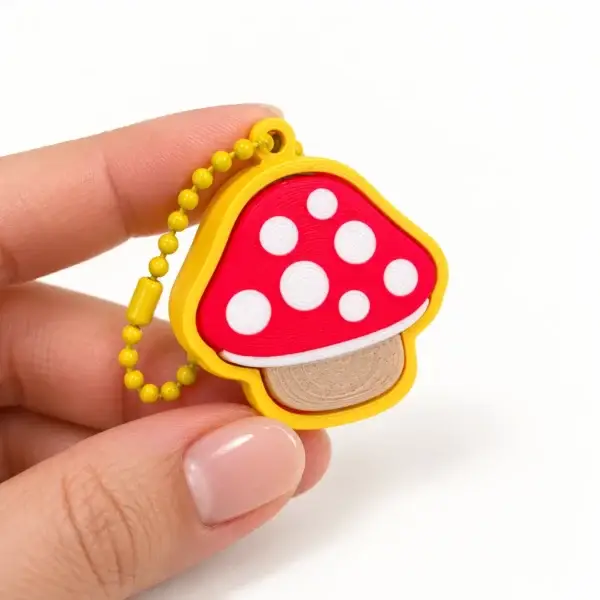 Forest Clickers, Mushroom, a small printed item in the pictured colors