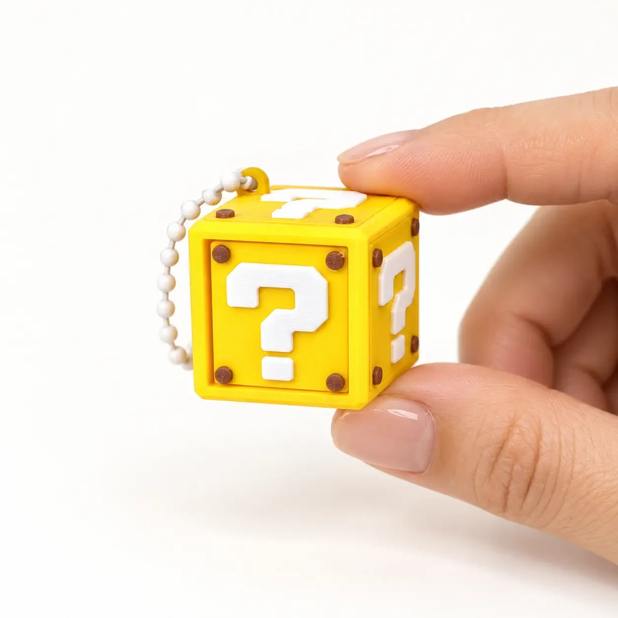 Question Block Clickers, Yellow question block, a small printed item in the pictured colors
