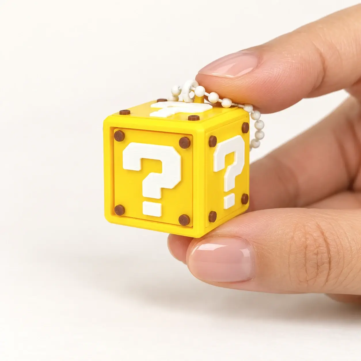Question Block Clickers, Yellow question block, a small printed item in the pictured colors
