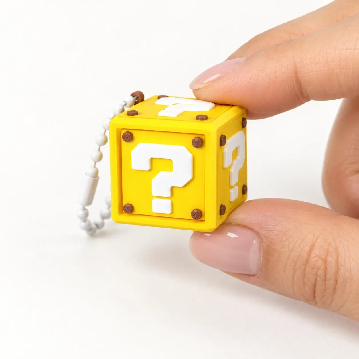 Question Block Clickers, Yellow question block, a small printed item in the pictured colors