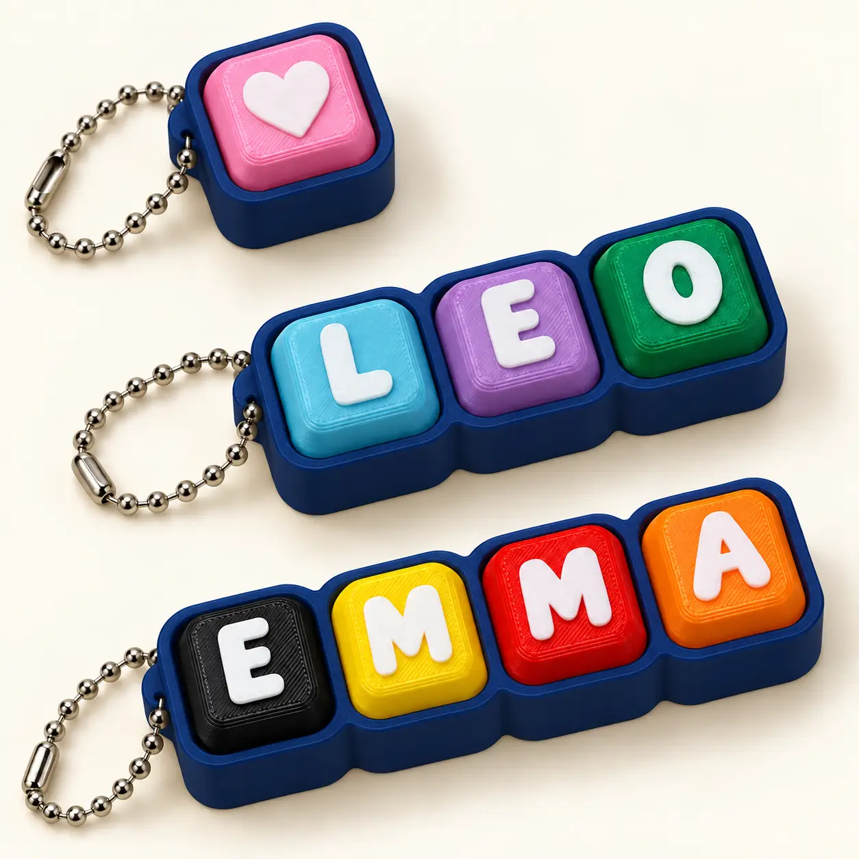 Square-key clicker examples with blue base