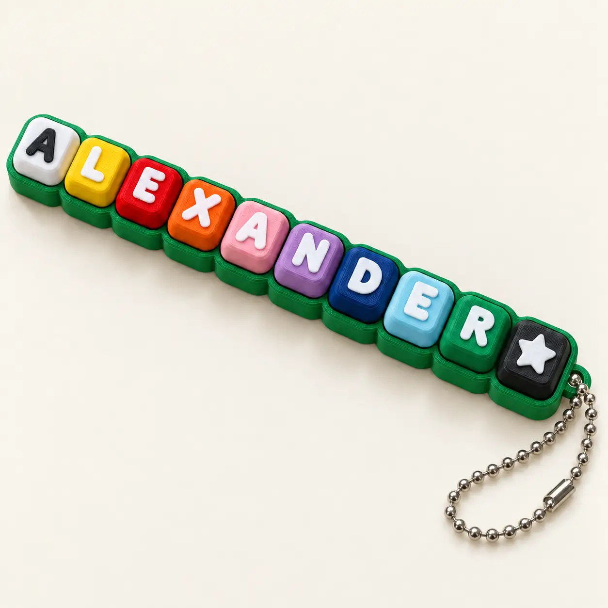 Square-key clicker examples with green base