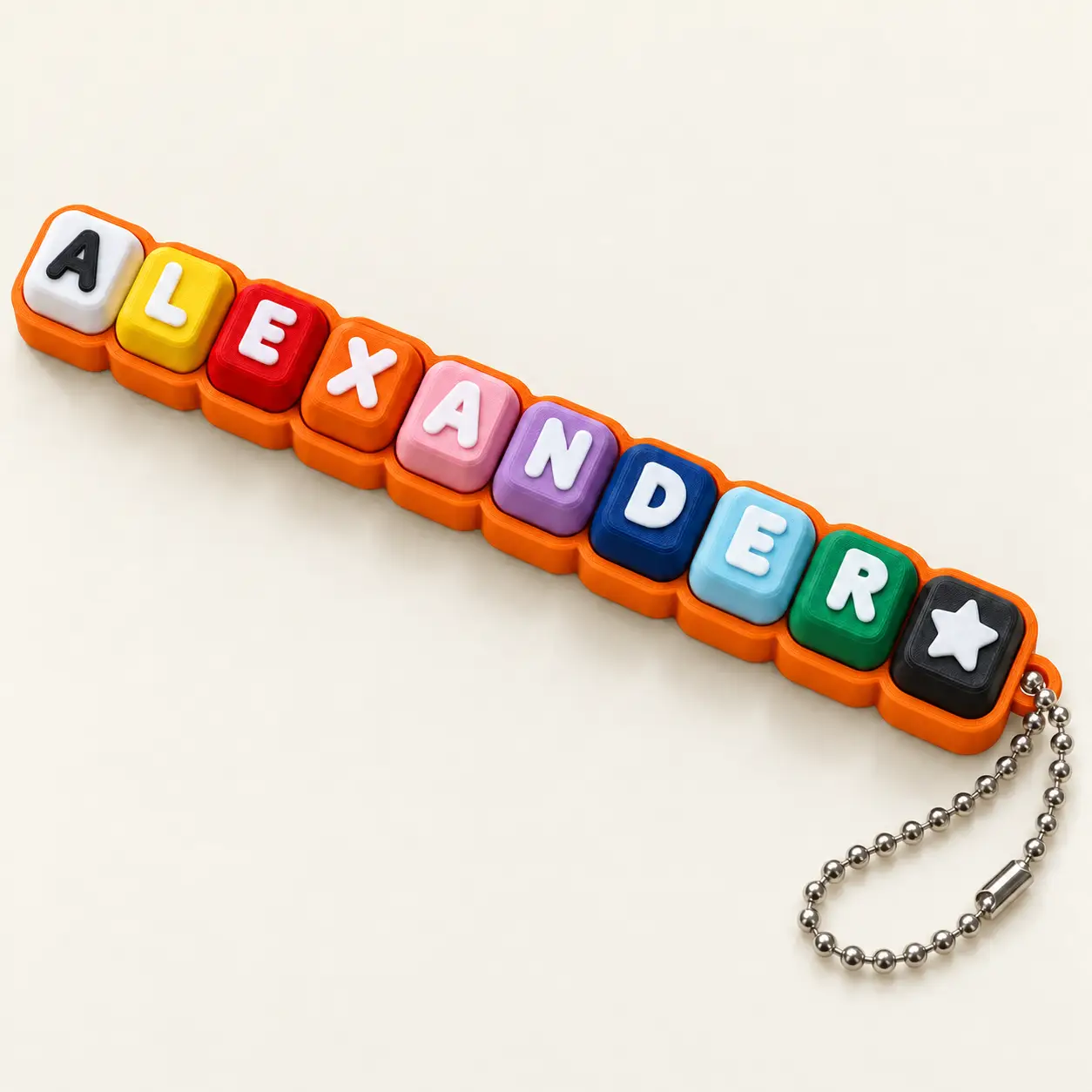 Square-key clicker examples with orange base